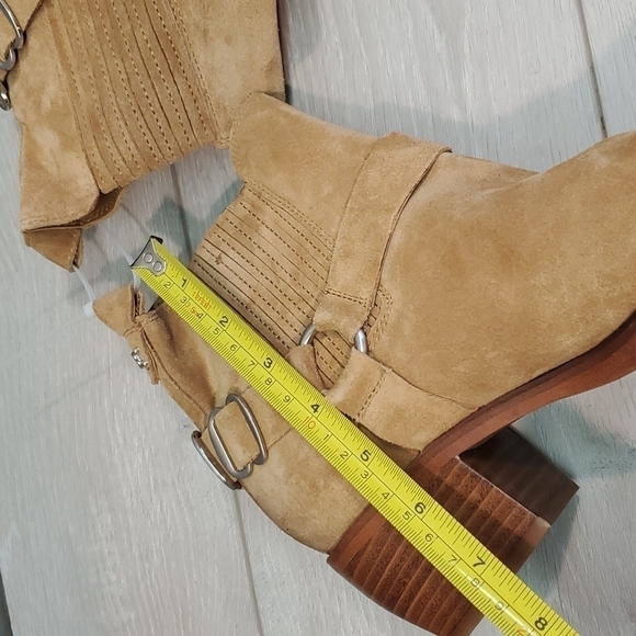 NEW Sam Edelman Womens Bellamie Camel Western Boho Heels Square Toe shoes - Picture 14 of 15